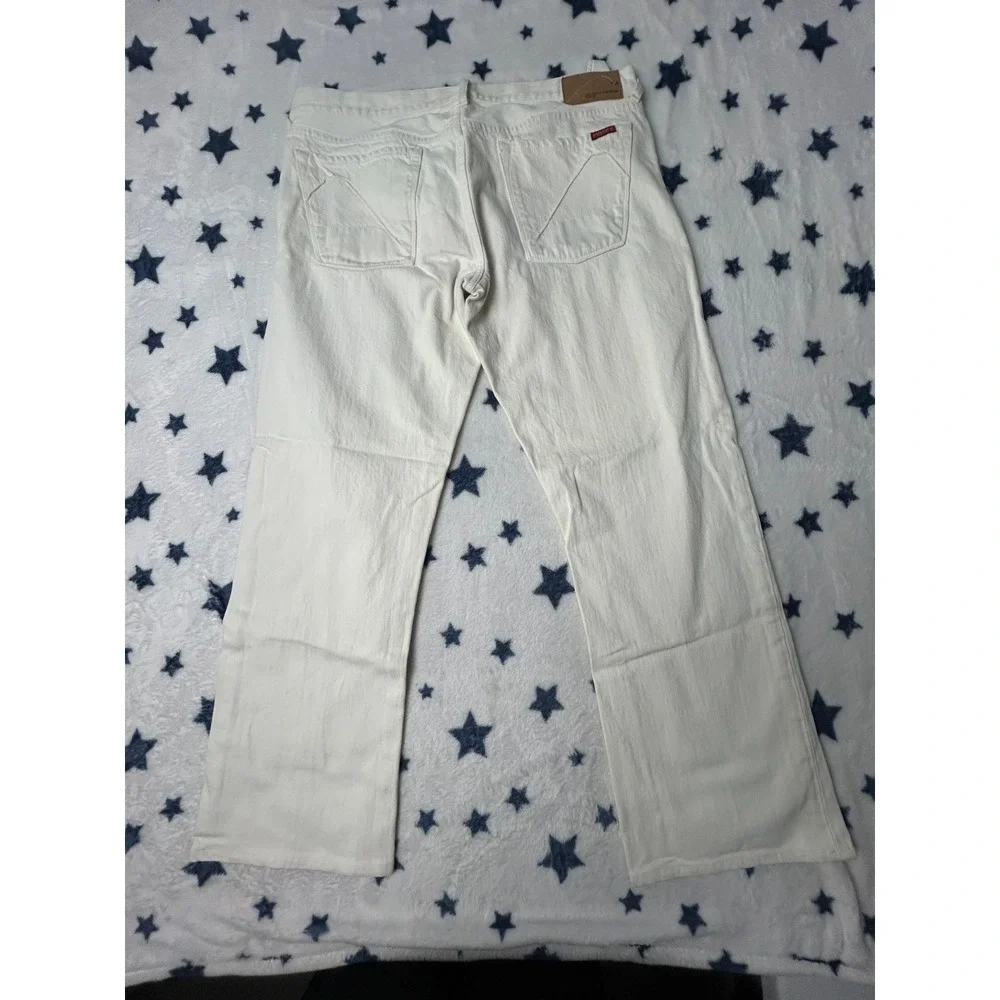 GUESS Jeans Mens 36x32 White Straight Leg Denim Jeans 100% Cotton USA